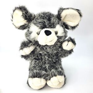 Vintage Fairview Mouse 14" Plush 1990 Gray Black White Stuffed Animal